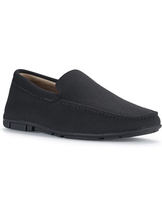 ?Men\'s Black Canvas Slip-On Comfortable Round Toe Non Slip Fashion Loafers main image 6